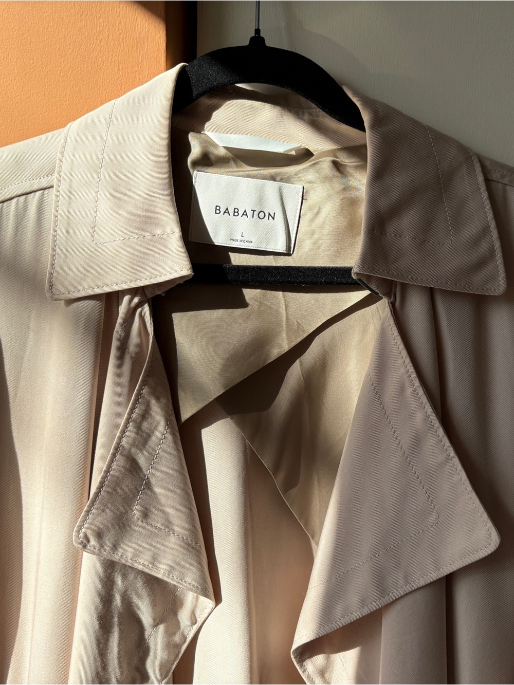 Babaton Light Cream/Hint of Pink - Trench Coat